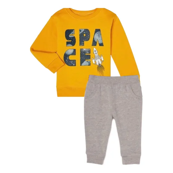 Conjunto De Niño Importado Hoodie Y Jean Talla 12 Meses 