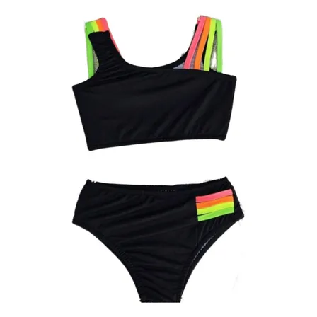 Conjunto Biquini Infantil Juvenil Forrado  2 Ao 16