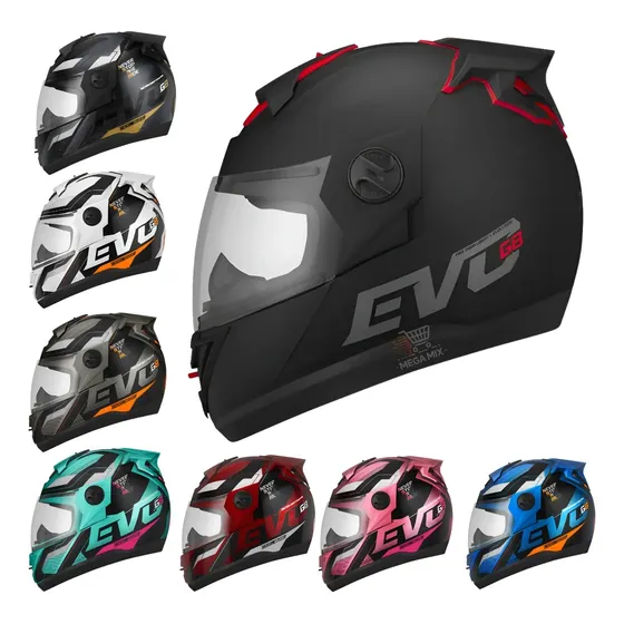 Capacete Fechado Moto Pro Tork Evoluiton G8 Evo C/narigueira