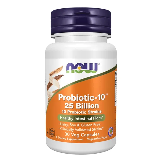 Probiótico-10 25 Billion Now 30 Cápsulas Vegetales
