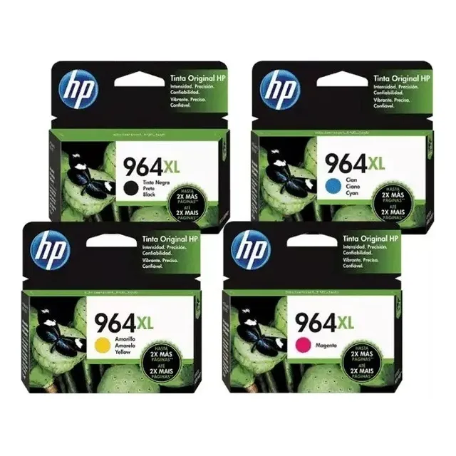 Kit 4 Cartuchos Originales Hp 964xl Para Hp Officejet 9020