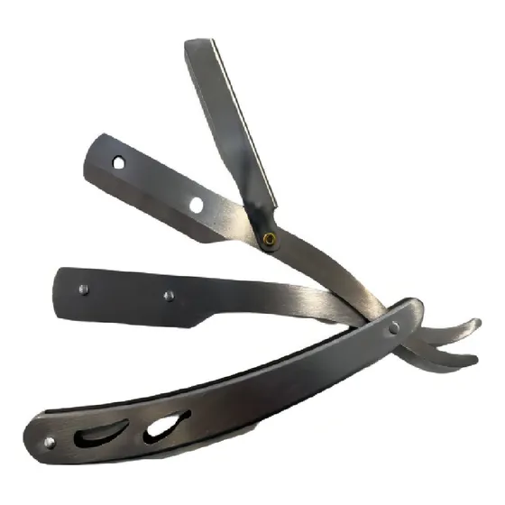 Navaja Navajin Barbero De Acero Para Media Hoja De Afeitar Color Plata