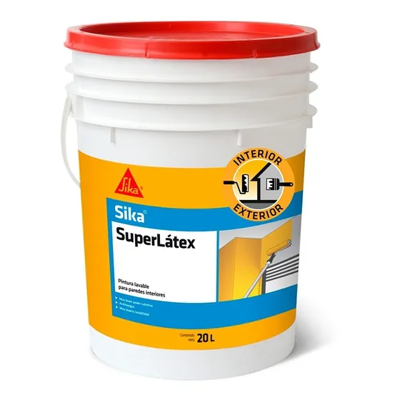 Pintura Lavable Antihongo Superlatex Sika Blanco 20l