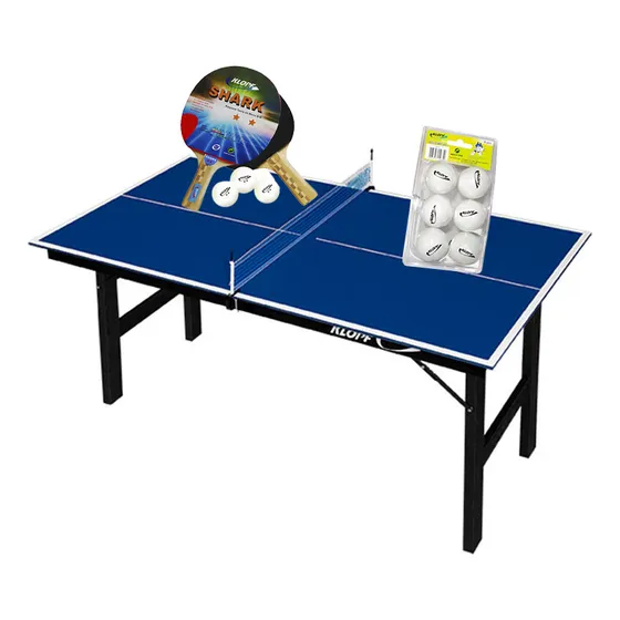 Mini Mesa Ping Pong 1003 Klopf + Kit 5055 + Kit 6 Bol. B.