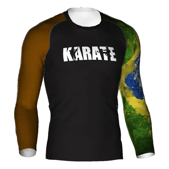 Rash Guard Karate Marrom