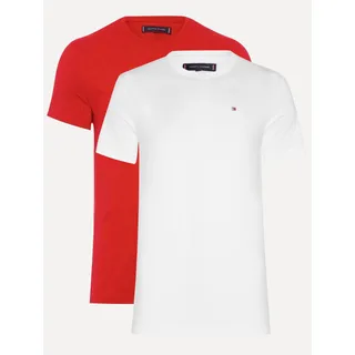 Kit Camisetas Tommy Hilfiger Essential Vermelha/branca Kit Camisetas Tommy Hilfiger Essential Vermelha/branca