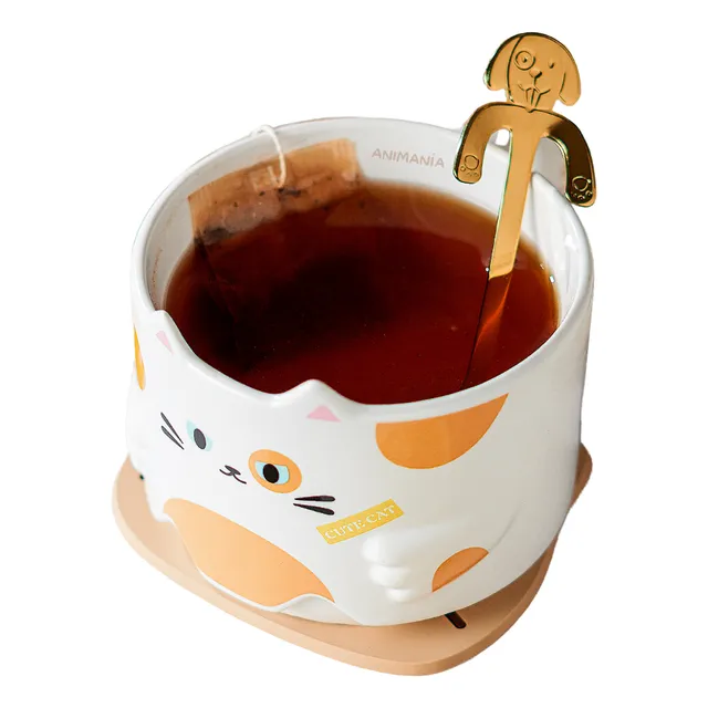 Tazas Encastrables Con Forma De Gato