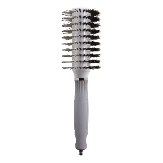 Olivia Garden Turbo Vent Oval Twin & Cepillo 100% Pelo De Ja