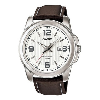 Reloj Casio Mtp-1314l-7a 50m Wr Acero Cuero Fechador Hombre Reloj Casio Mtp-1314l-7a 50m Wr Acero Cuero Fechador Hombre