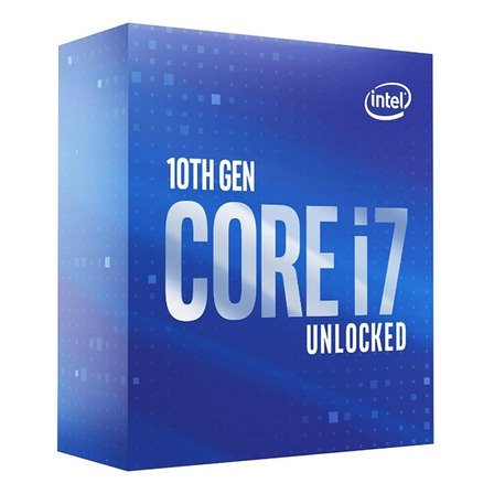 Processador gamer Intel Core i7-10700K BX8070110700K de 8 núcleos e  5.1GHz de frequência com gráfica integrada