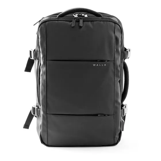 Mochila Walla - Webster / Portanotebook - Viajes - Premium Color Negro