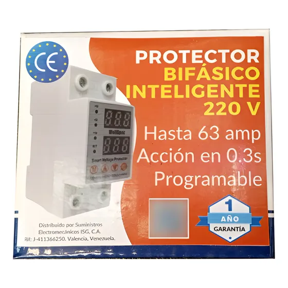 Protector Bifásico Inteligente 220v Wellspec 63amp Toda/casa