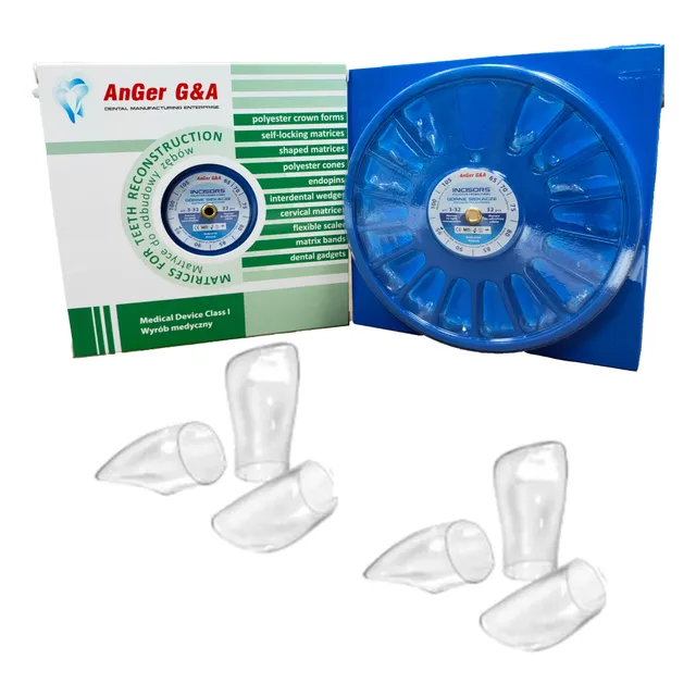 Kit Coronas Acetato X32u Surtidas Anger Dental Odontologico