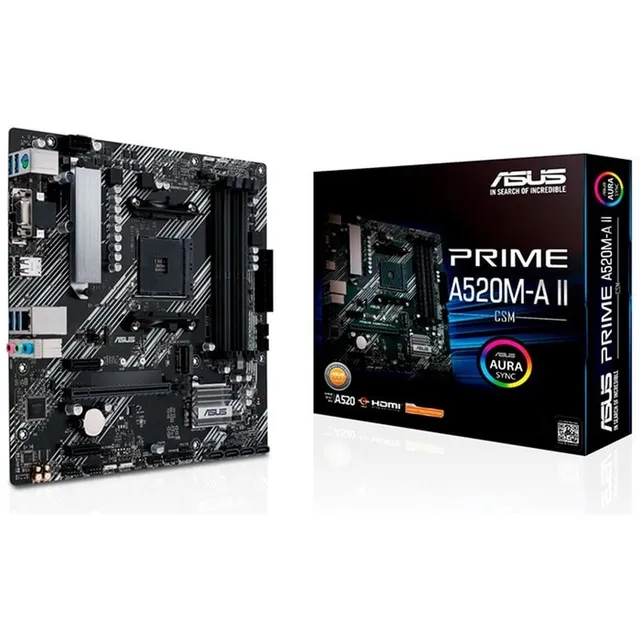 Asus Prime A520m-a Ii/csm Listo Amd Ryzen 5000 Socket Am4