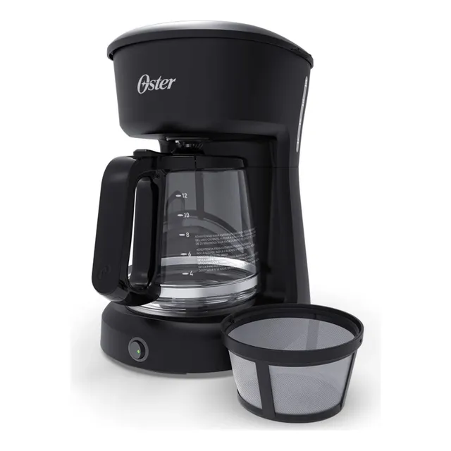 Cafetera Oster 12 Tazas Bvstdcs12bn Con Filtro Permanente