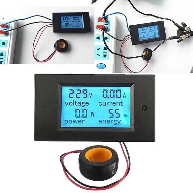 Medidor Contador Voltaje Corriente Potencia Energía 0-100a