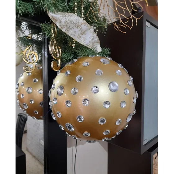 Bambalinas Esferas Gigantes Adorno Navidad 30cm Diámetro