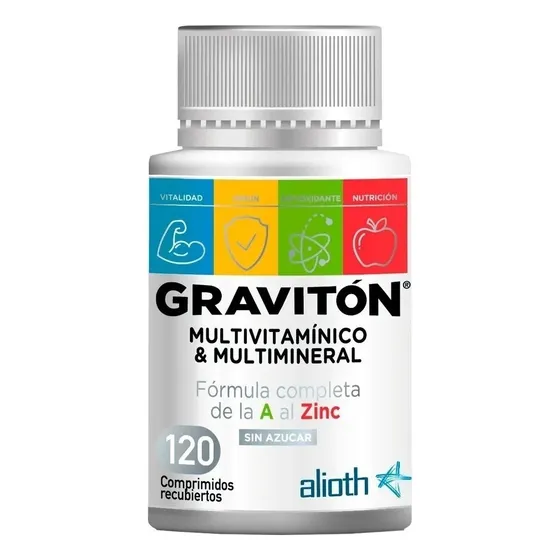 Gravitón Multivitamínico Multimineral Fórmula Completa 120u Sabor No