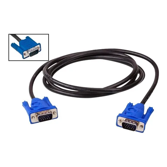 Cable Vga 1.5 Mts Nuevos Pc Video Beam Macho A Macho