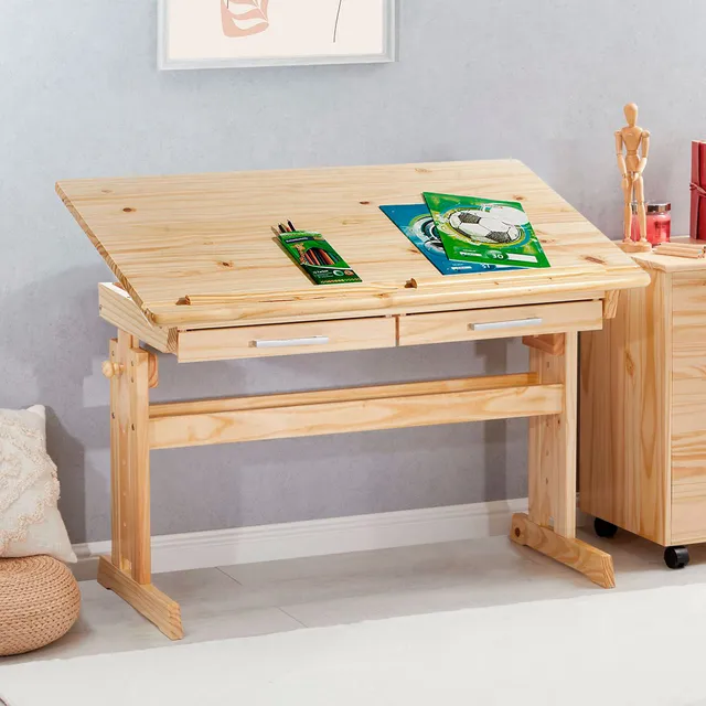 Mesa De Desenho Criação Arte Madeira Maciça Olivia