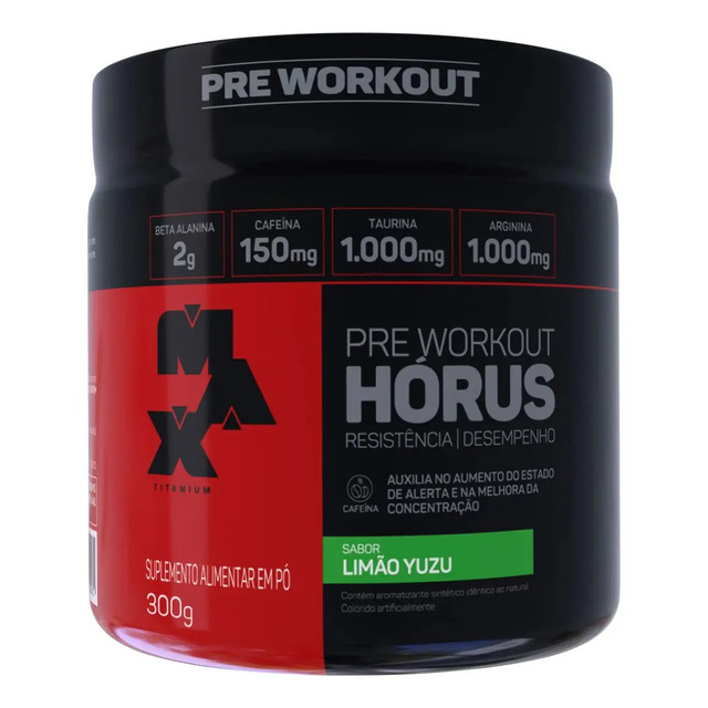 Suplemento Em Pó Max Titanium Horus Sabor Limão Yuzu Em Pote De 300g