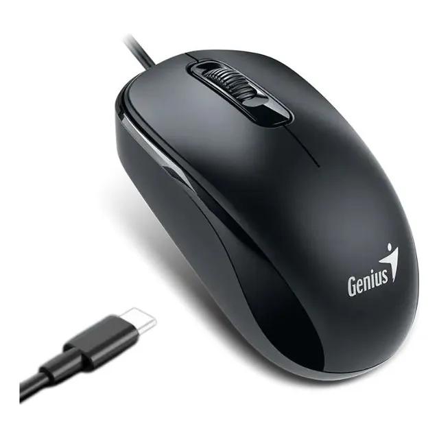 Mouse Genius Dx110 Conexion Usb Type C Negro