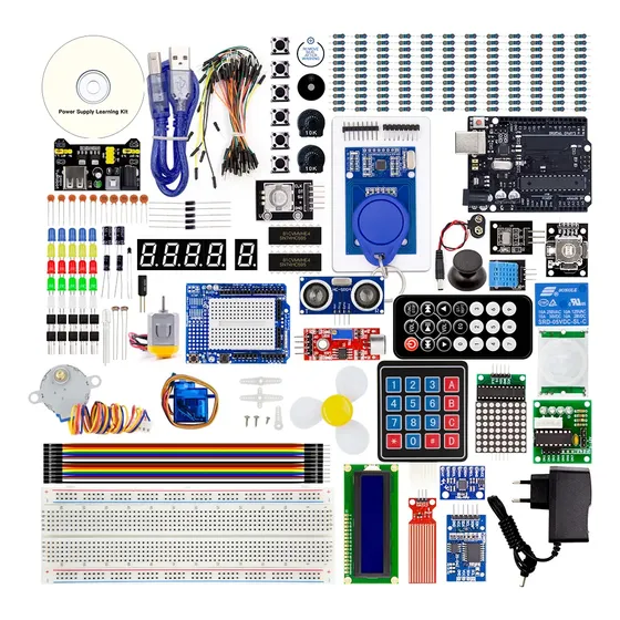 Kit Avançado Componentes Eletrônicos Para Arduino Caixa Nfe