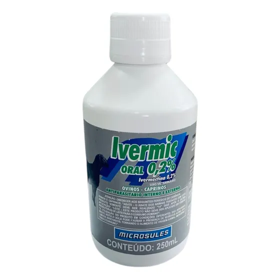 Vermífugo Oral Ivermic 0,2% Para Cabras E Ovelhas - 250ml