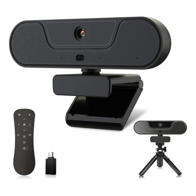 Cámara Web 4k, Cámara De Pc Uhd Ptz Con Altavoz Y