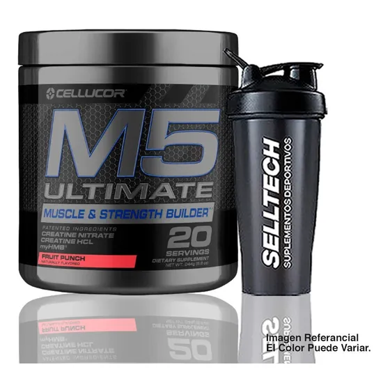 Creatina M5 Ultimate 20 Serv - Fruit Punch + Shaker