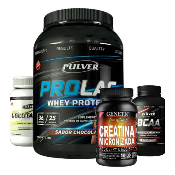 Anabol 4 Proteína Prolac Glutamina Bcaa Creatina Genetic