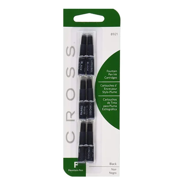 Cartucho Tinta Cross Para Pluma Fuente X2 Cajas De 6 Unid