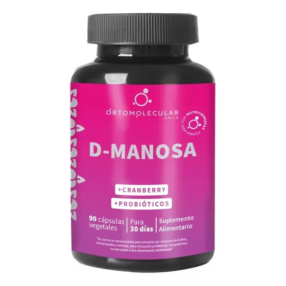 D-manosa + Cranberry + Probióticos 90 Capsulas Ortomolecular