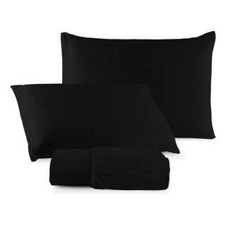 Jogo De Cama Queen C/ Elástico Malha 100% Algodão 03 Peças Jogo De Cama Queen C/ Elástico Malha 100% Algodão 03 Peças