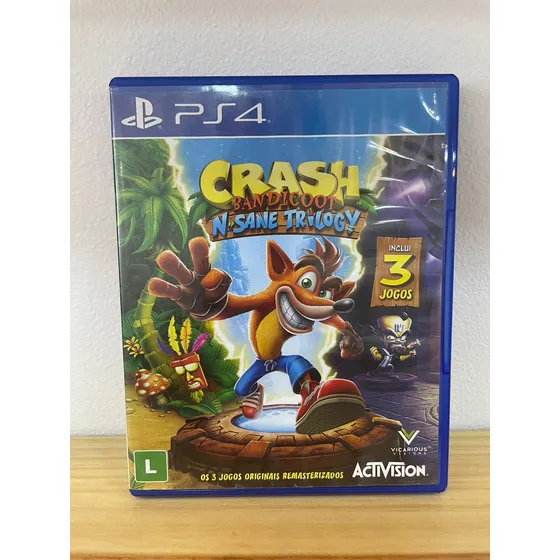 Crash Bandicoot N Sane Trilogy Ps4 Mídia Física Semi Novo