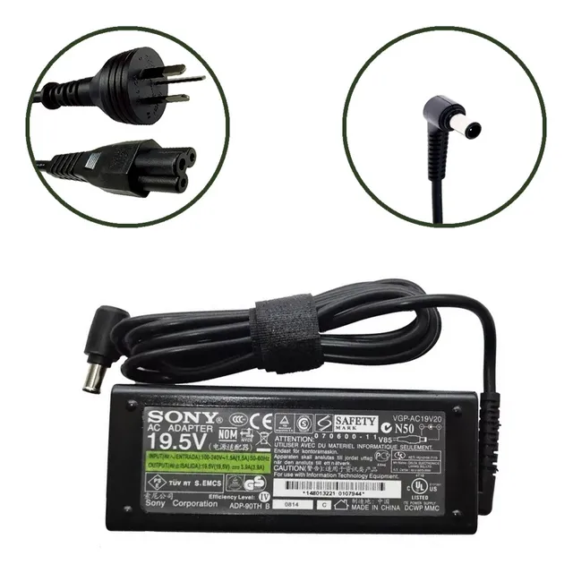 Cargador Sony Vaio 19.5v 3.9a 75w Vgn-a Vgn-ax Pcg Original