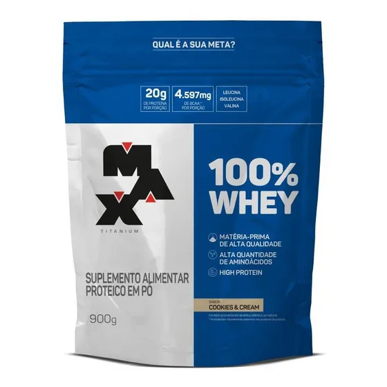 100% Whey 900g Refil Max Titanium