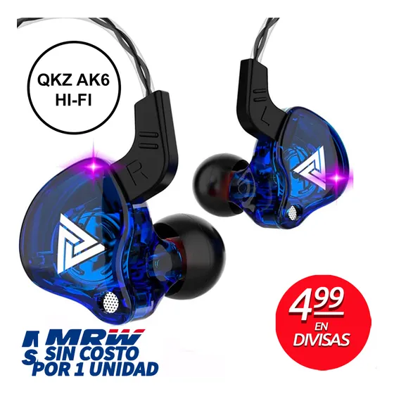 Audífonos Microfono In-ear Deportivos Hi-fi Akx