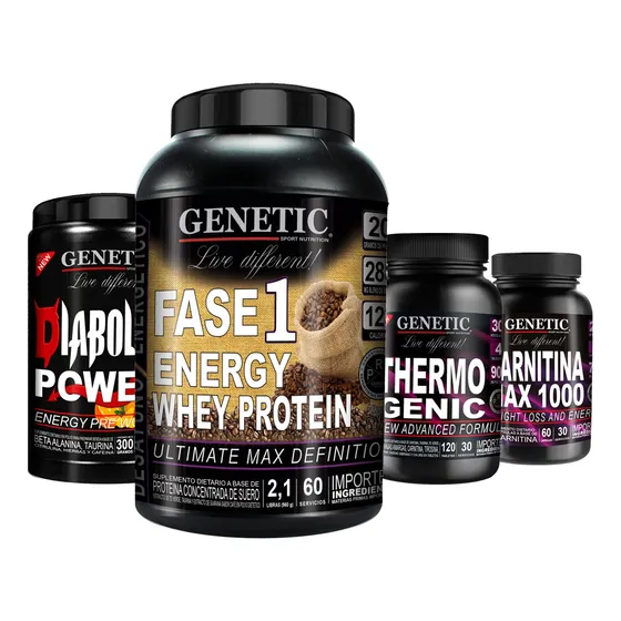 Masa Muscular Fase 1 Diabolic Carnitina Thermogenic Genetic
