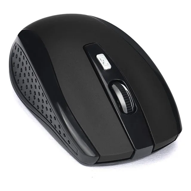 Mouse Inalambrico Portatil Goldtech Rojo 6 Botones Negro