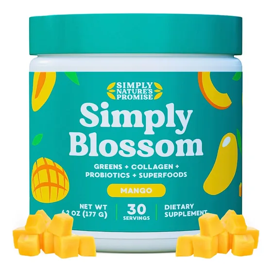 Suplemento Simply Blossom Nutrition Daily Greens Mango 30 Ml