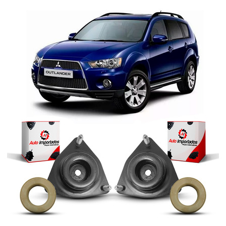2 Coxim Rolamento Amortecedor Mitsubishi Outlander 2007/2012 2 Coxim Rolamento Amortecedor Mitsubishi Outlander 2007/2012