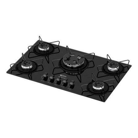 Fogão Cooktop Clarice 5b À Gás Tc Preto Base Esmaltadas Fogão Cooktop Clarice 5b À Gás Tc Preto Base Esmaltadas