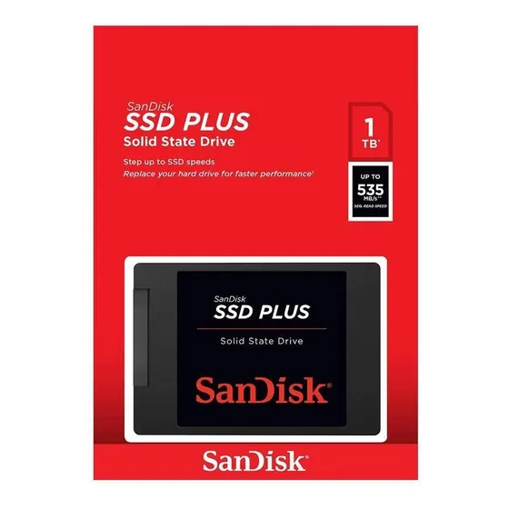 Hd Ssd Sandisk Plus 1t  Sata Iii Vel Leitura 535mb/s