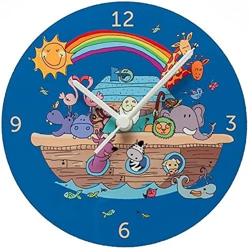 Colorido Niño Reloj Pared Divertido Habitacion Arco Iris Noe
