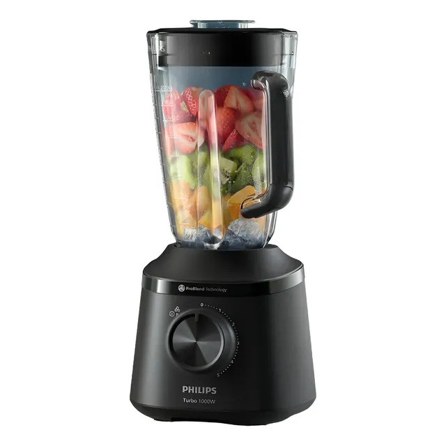 Licuadora Philips Hr2260/90 Pro Blend 1000w 5 Velocidades 2l Color Negro