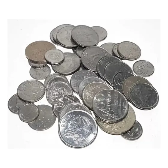40 Moedas Antigas 1967 À 1994 S/ Repetir Data Cruzeiro Etc