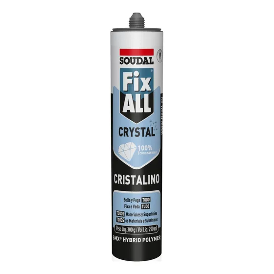 Super Adhesivo Fix All Crystal Transparente 290 Ml | Soudal