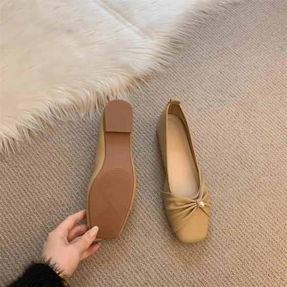 Khaki - 2024 New Chic Mary Jane Flats Versátiles Zapatos Con