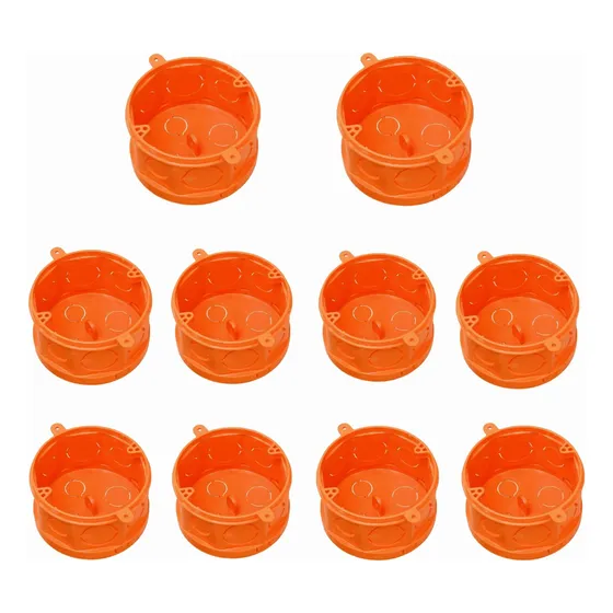 Kit 10 Caixa De Luz Octogonal Fundo Móvel Laje 4x4 Tigre